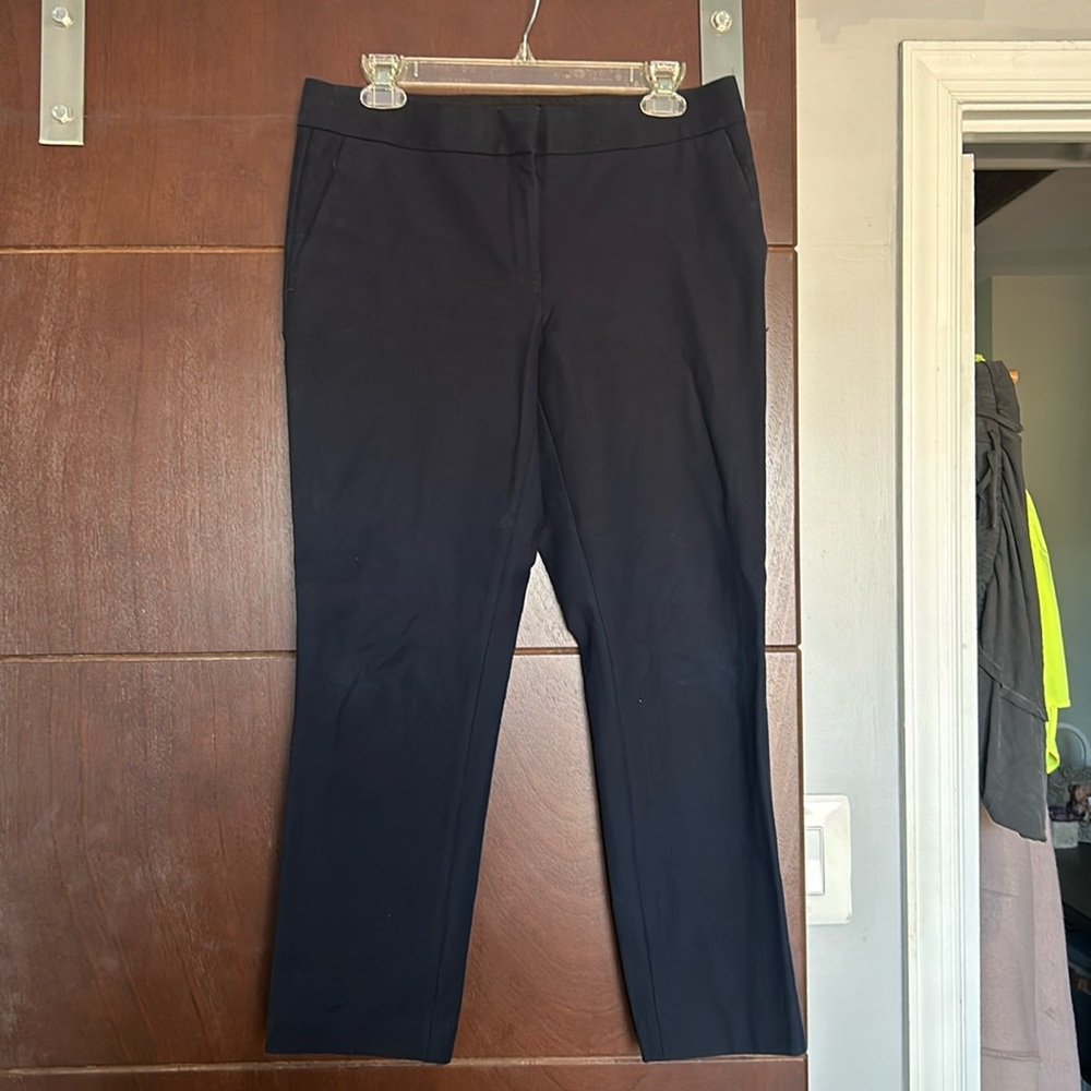 Navy ankle pants